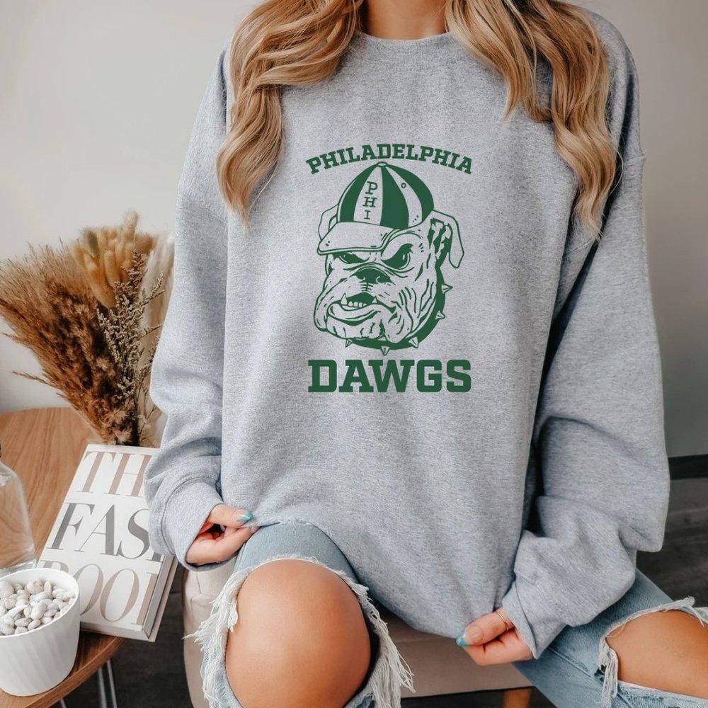 Philadelphia The Dawgs Football Crewneck Sweatshirt, Unisex Sweatshirt